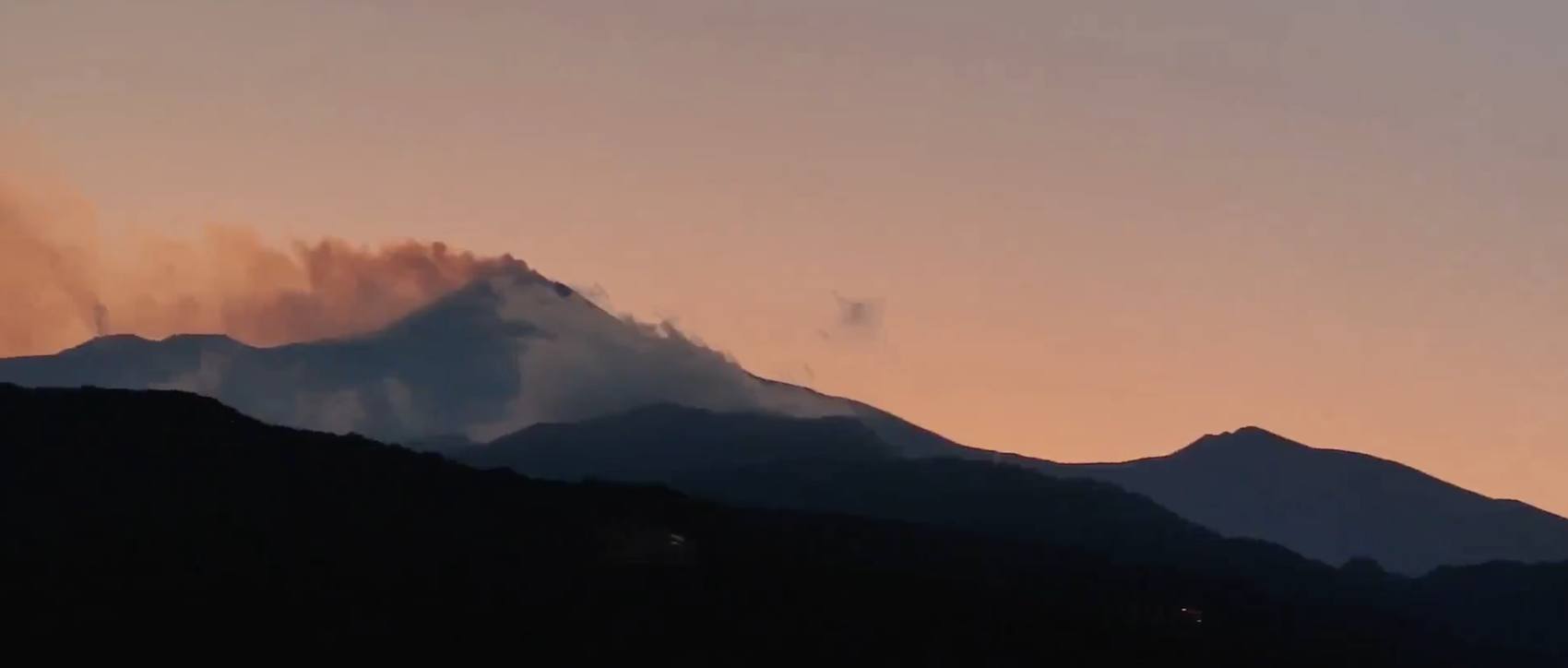 Etna at sunset